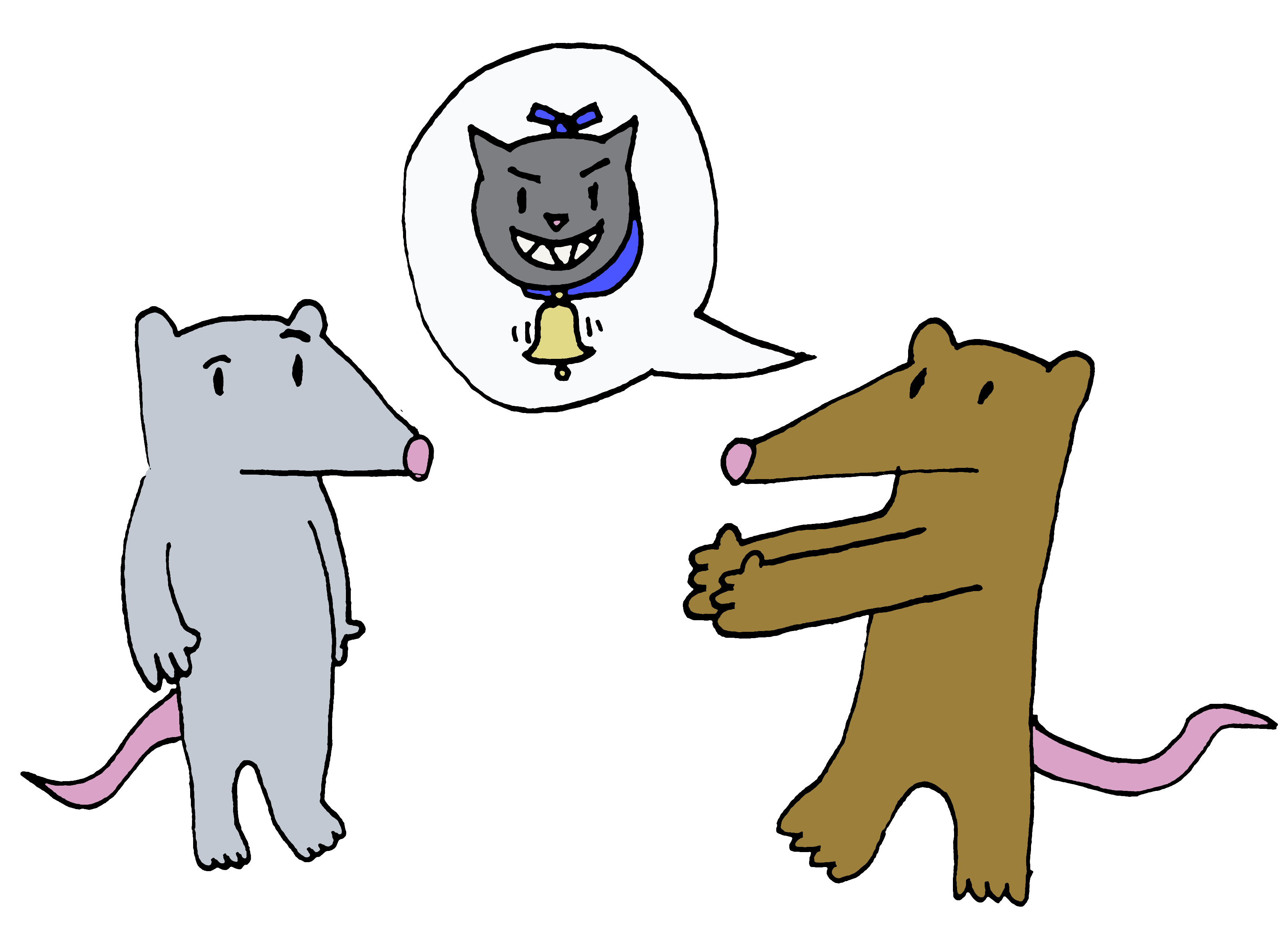 Aesop's fable of Belling the Cat, illustrated the Robertorium